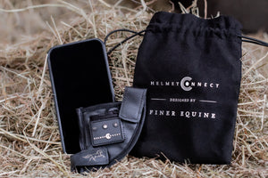 The world's first removable Bluetooth for your riding Helmet. Make and receive calls while in the saddle to your trainer, your family or other riders in your group. Listen to music and train Dressage to Music without your earphones falling out again. Perfect for cross country training and large arenas, HelmetConnect has no restriction on range. Easily removed before competition and compatible with Android, iPhone and Apple Watch.