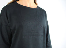 Over Sized Slouch Jumper (Black)