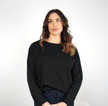 Over Sized Slouch Jumper (Black)