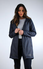 Matt Wax Parka Rain Slick (Navy)