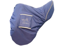 Luxury faux sheepskin lined  large dressage Saddle Cover with girth sleeves waterproof
