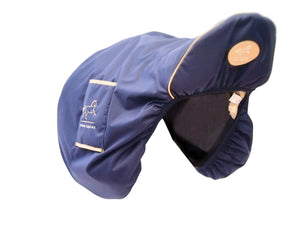 Luxury faux sheepskin lined  large Jump GP Saddle Cover with girth sleeves waterproof
